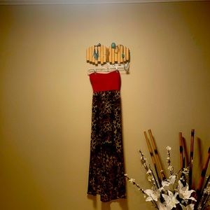 Red & Leopard HiLo Maxi